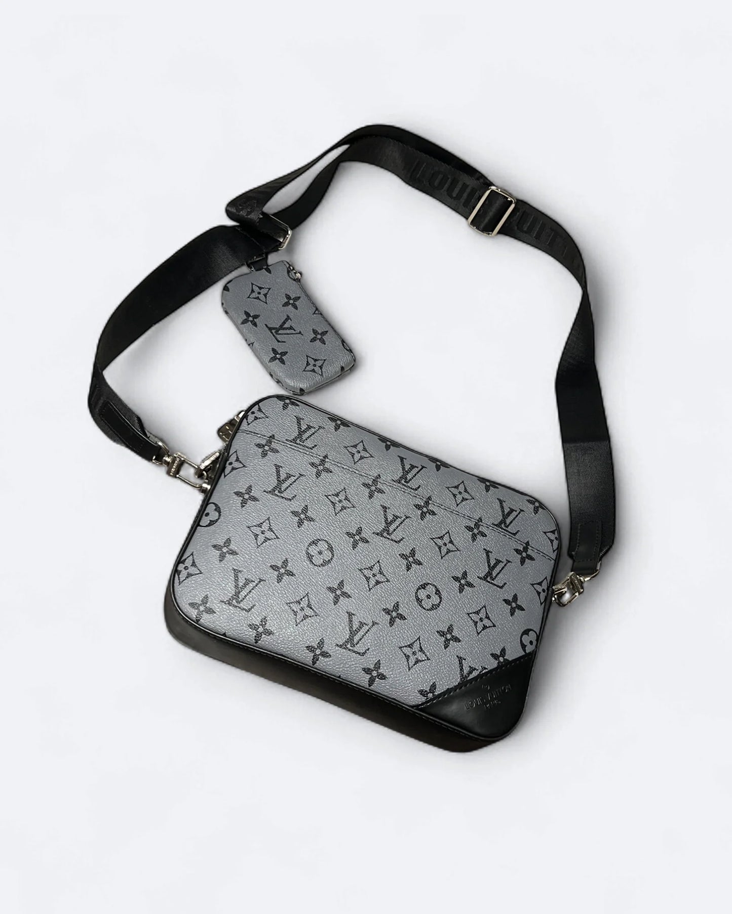 LVTN - Pattern Duo Messenger Bag - Gray