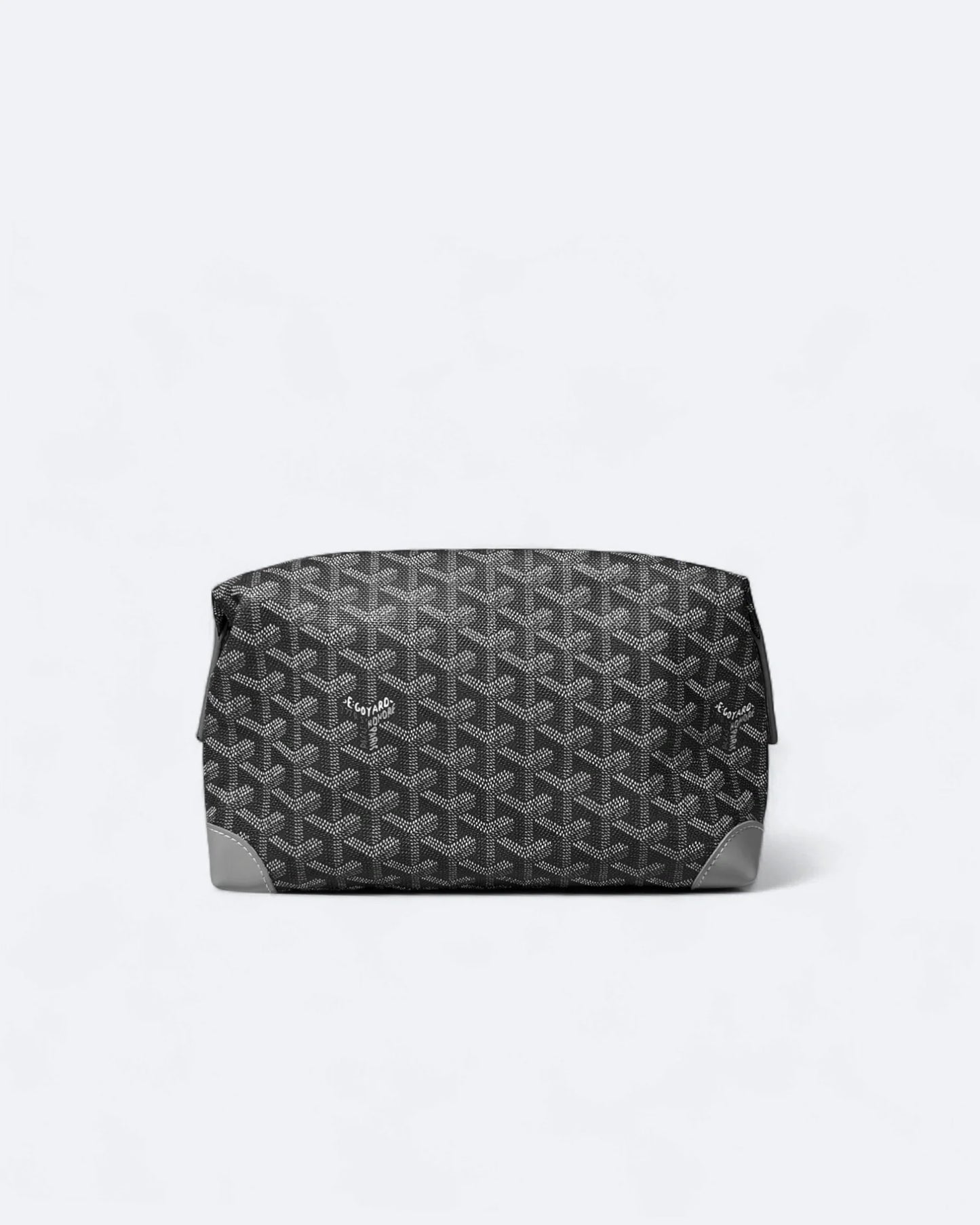 Goyard - Goyardine Pattern Hand Pouch Bag - Gray