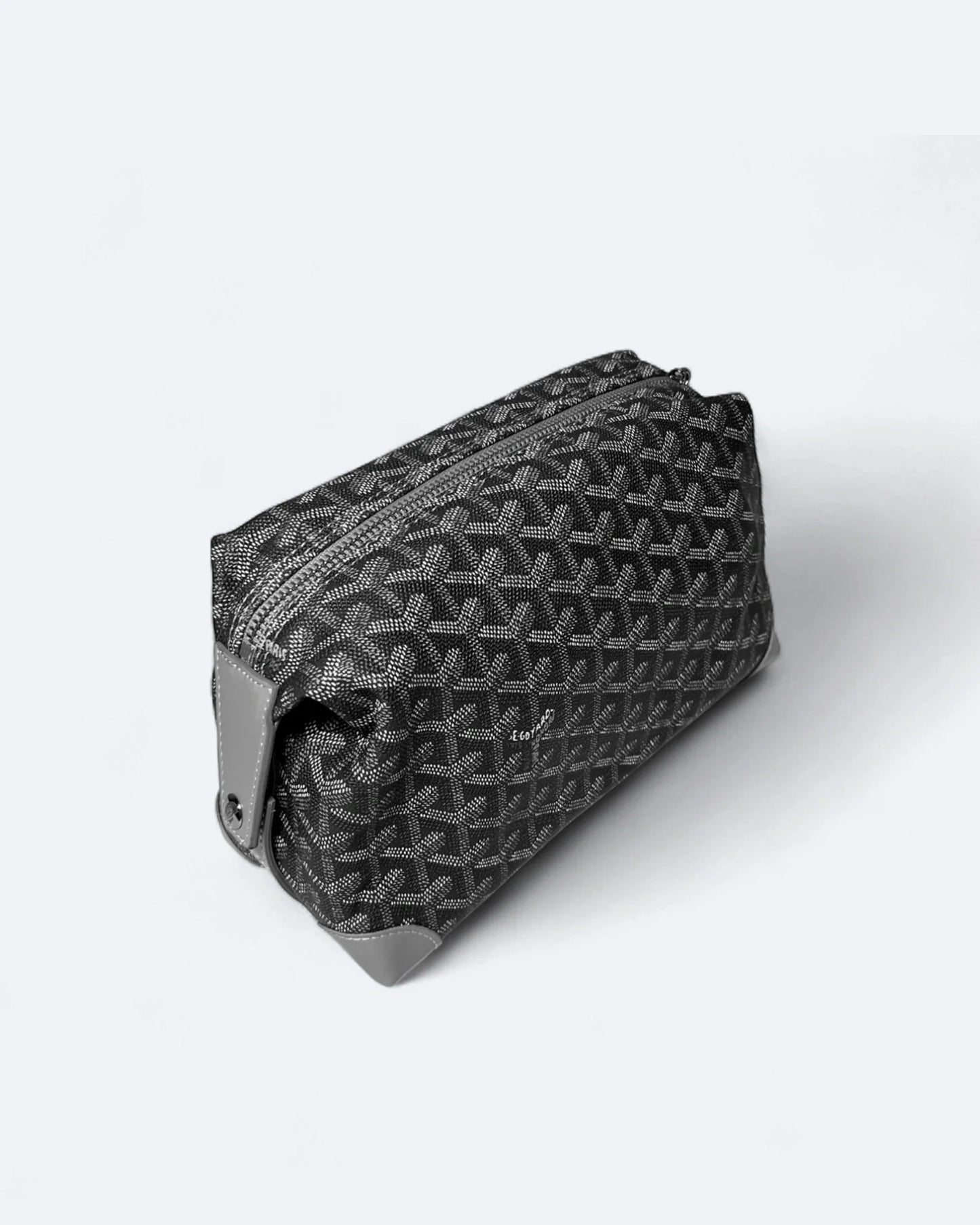 Goyard - Goyardine Pattern Hand Pouch Bag - Gray