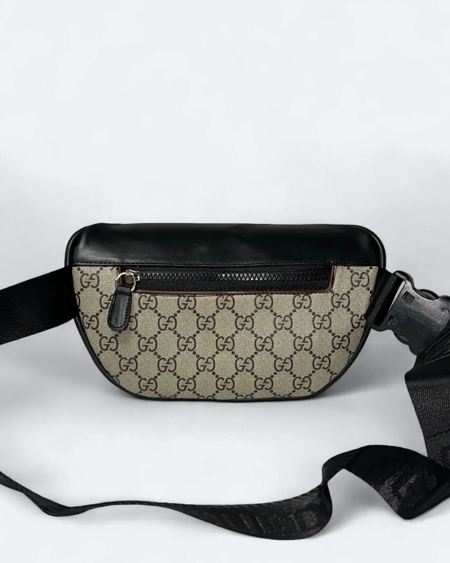 GC - GG Canvas Crossbody Bag - Beige/Black