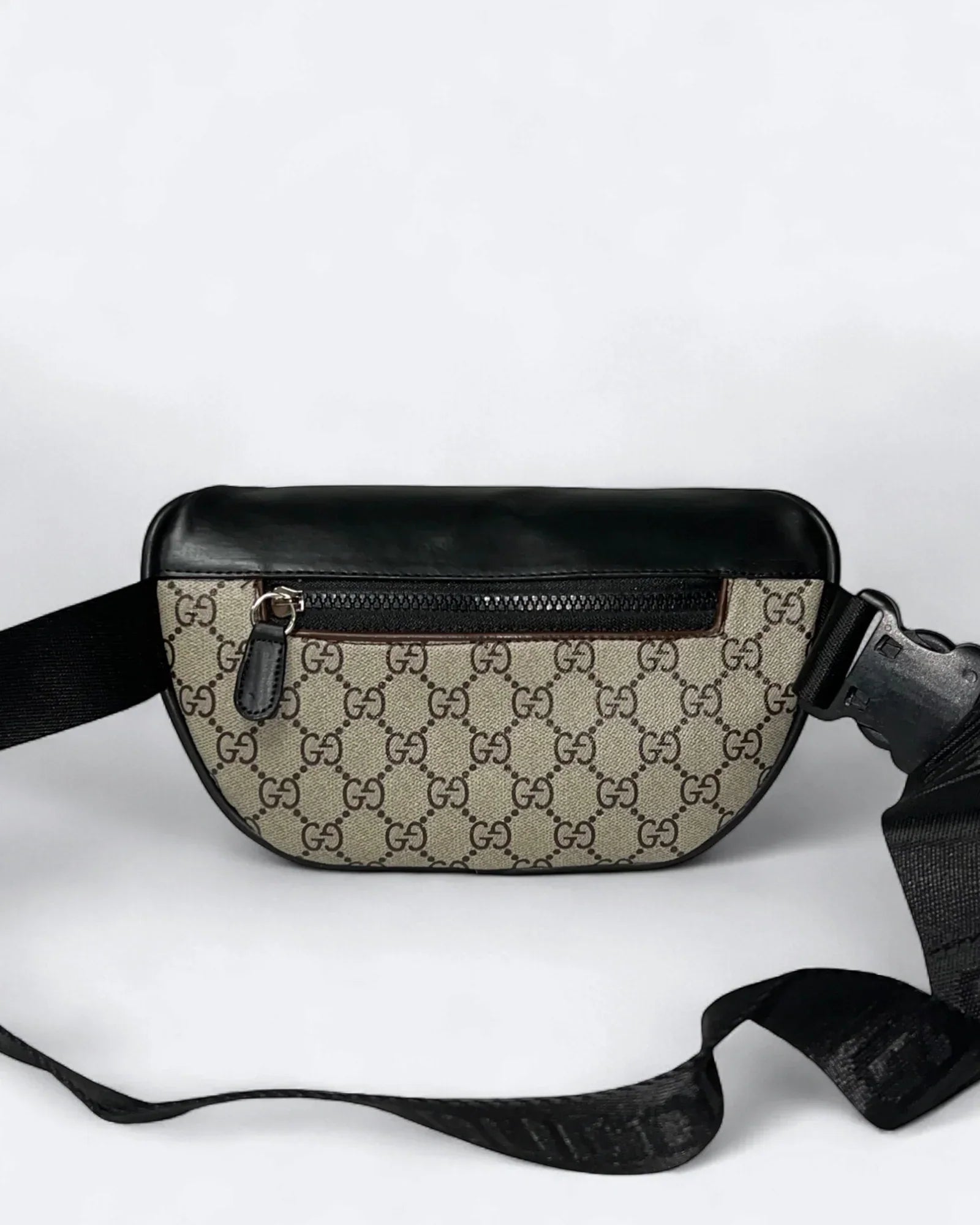 GC - GG Canvas Crossbody Bag - Beige/Black