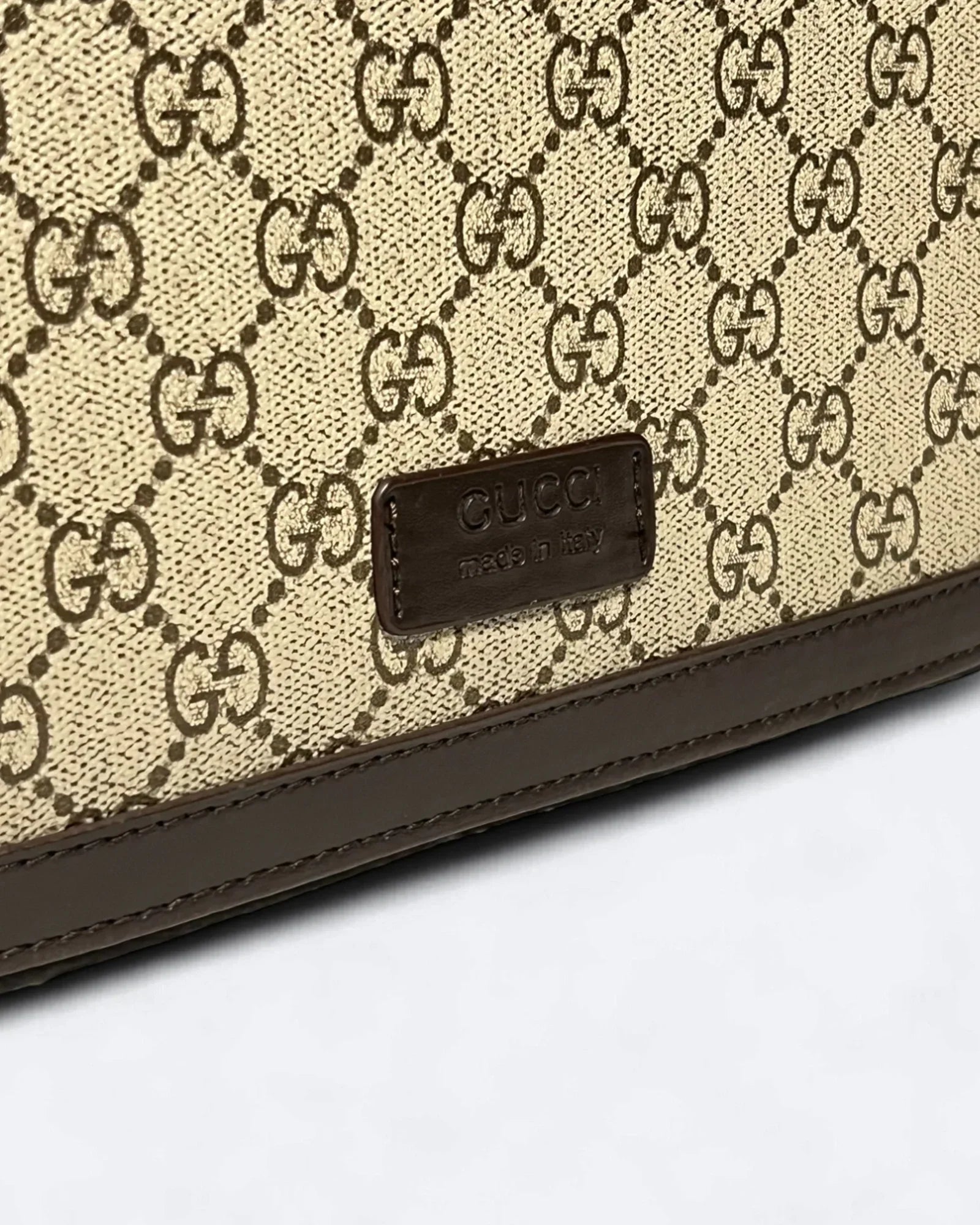 GC - GG Canvas Messenger Bag - Beige/Brown