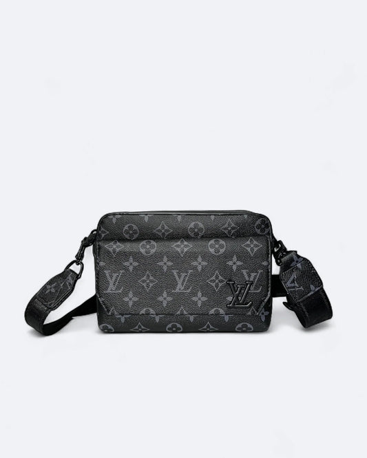 LVTN - Pattern Mini Messenger Bag - Black