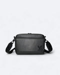 LVTN - Leather Mini Messenger Bag - Black