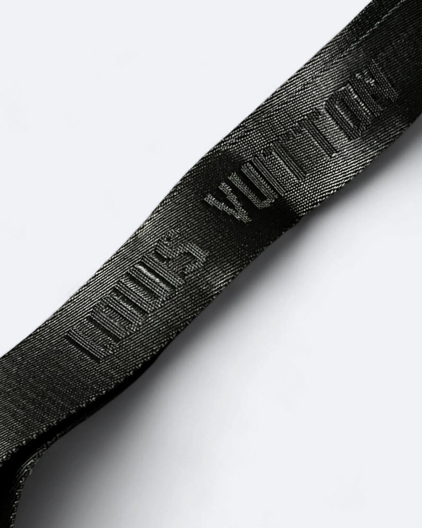 LVTN - Alpha Leather Embossed Crossbody Bag - Black