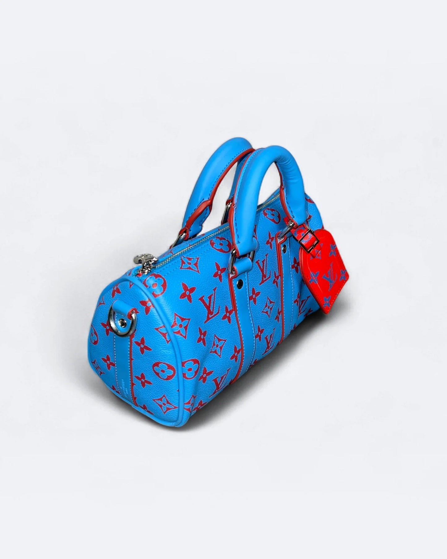 LVTN - Small Duffle Handbag - Blue/Red