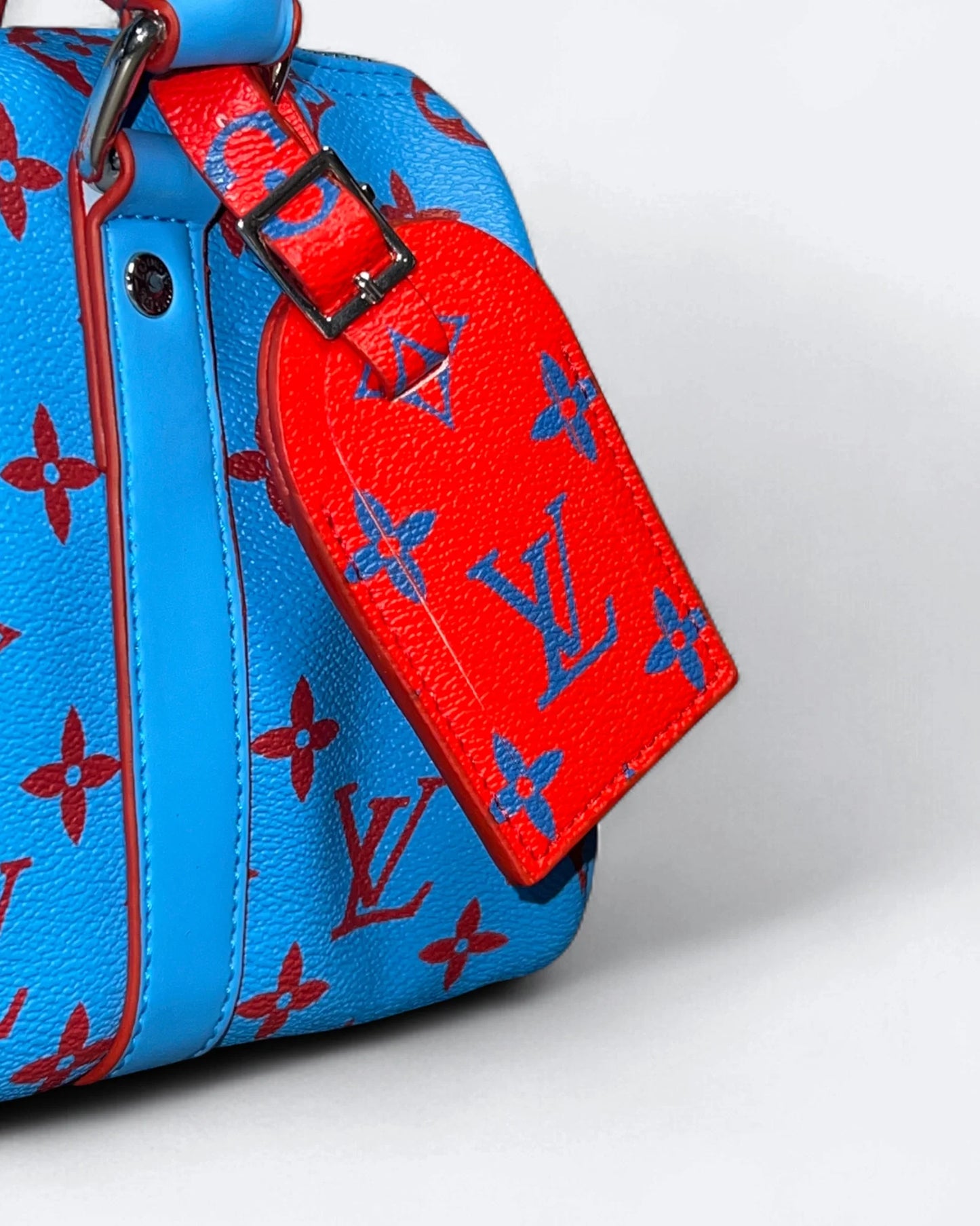 LVTN - Small Duffle Handbag - Blue/Red