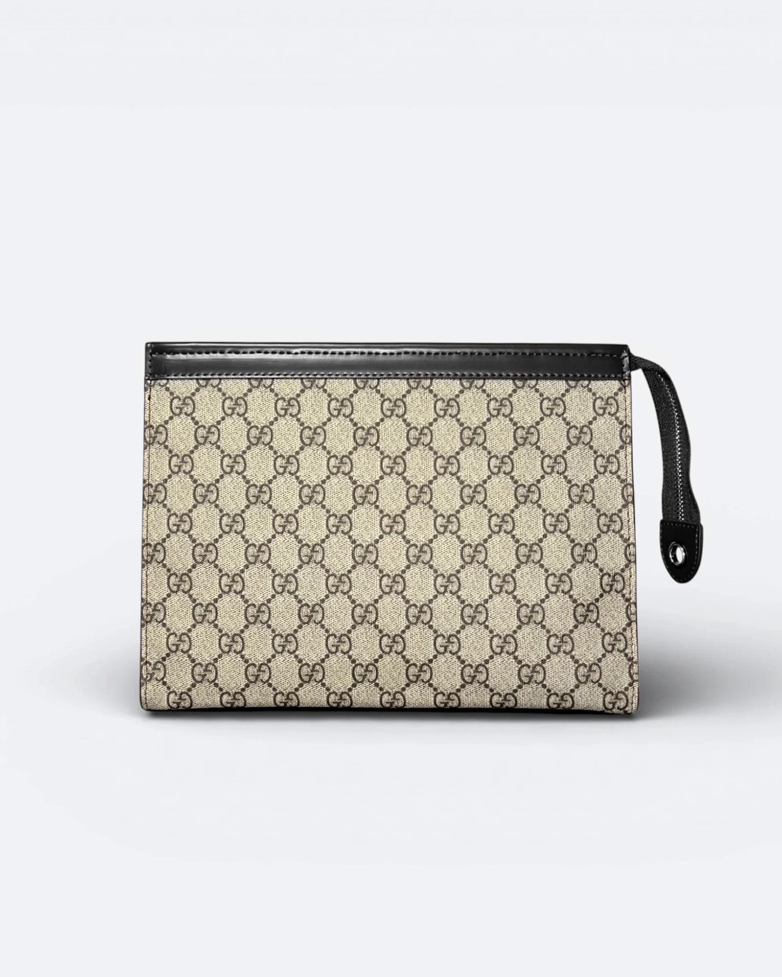 GC - GG Pattern Clutch - Beige/Black