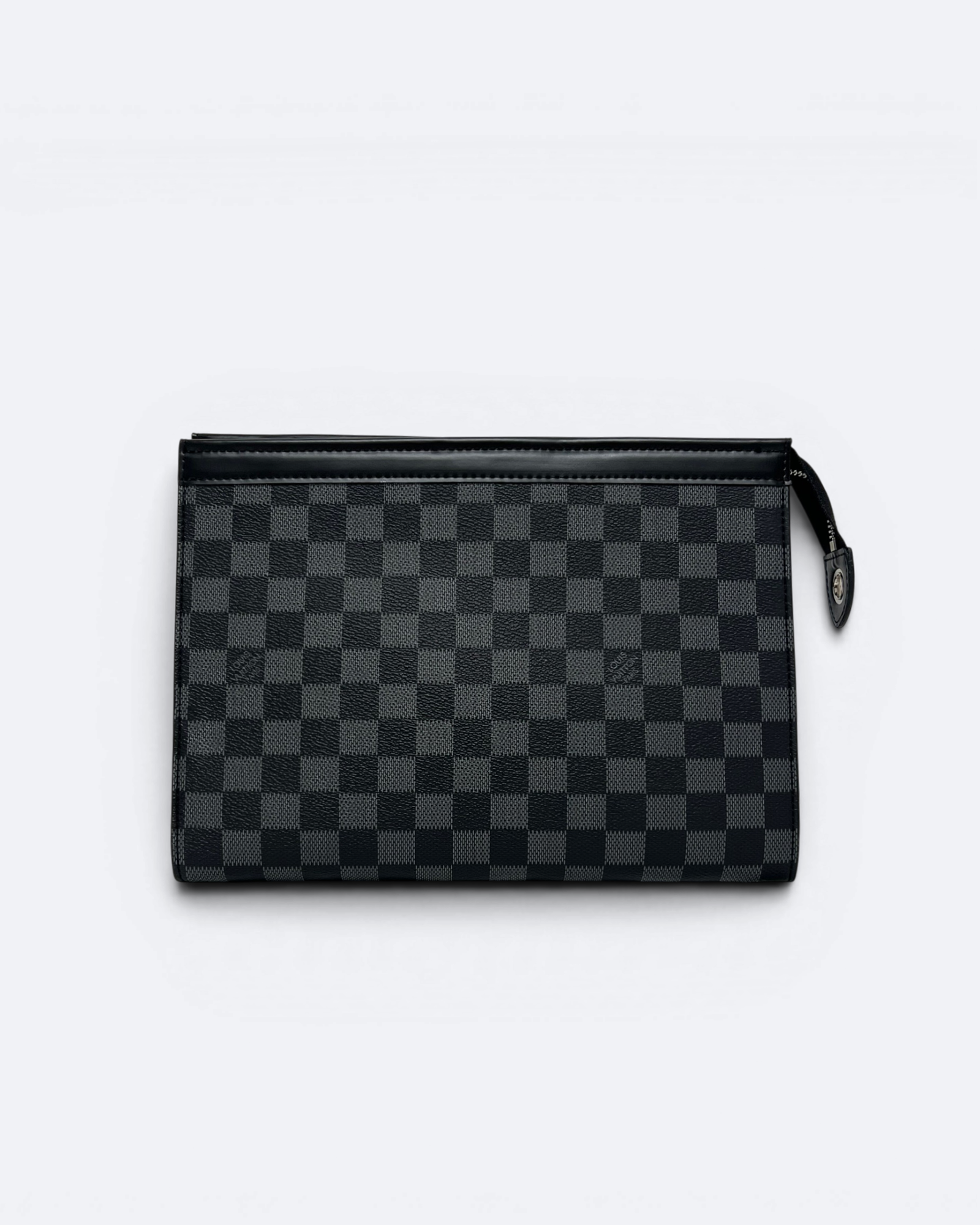 LVTN - Damier Pattern Clutch - Black
