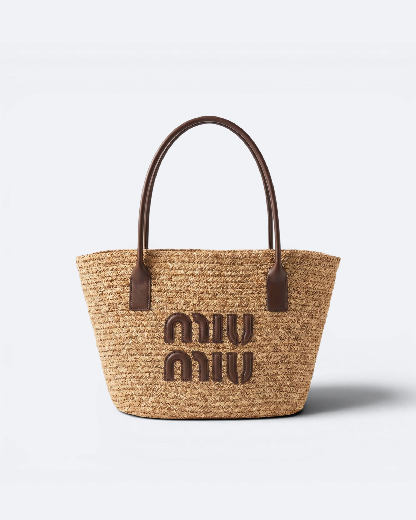 Miu Miu - Woven Bag - Natural Beige/Brown