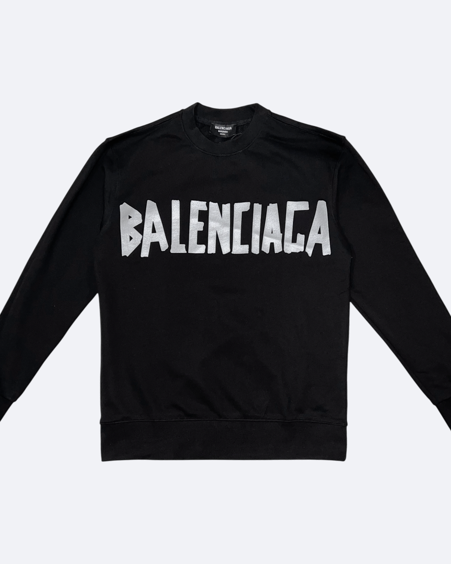 Balenciaga - Silver Tape Sweatshirt - Black