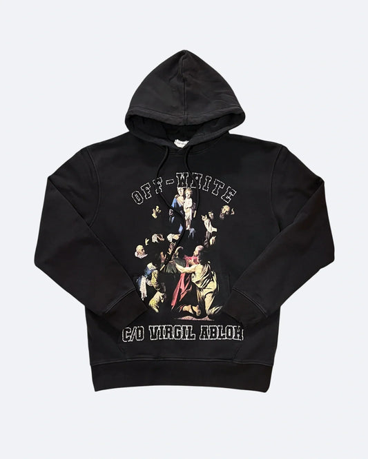 Off-White - Caravaggio Print Hoodie - Black