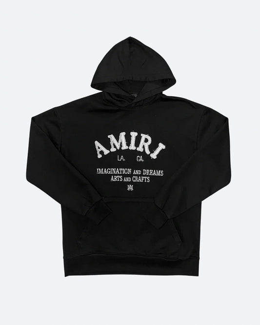 Amiri - Vintage Logotype Hoodie - Black