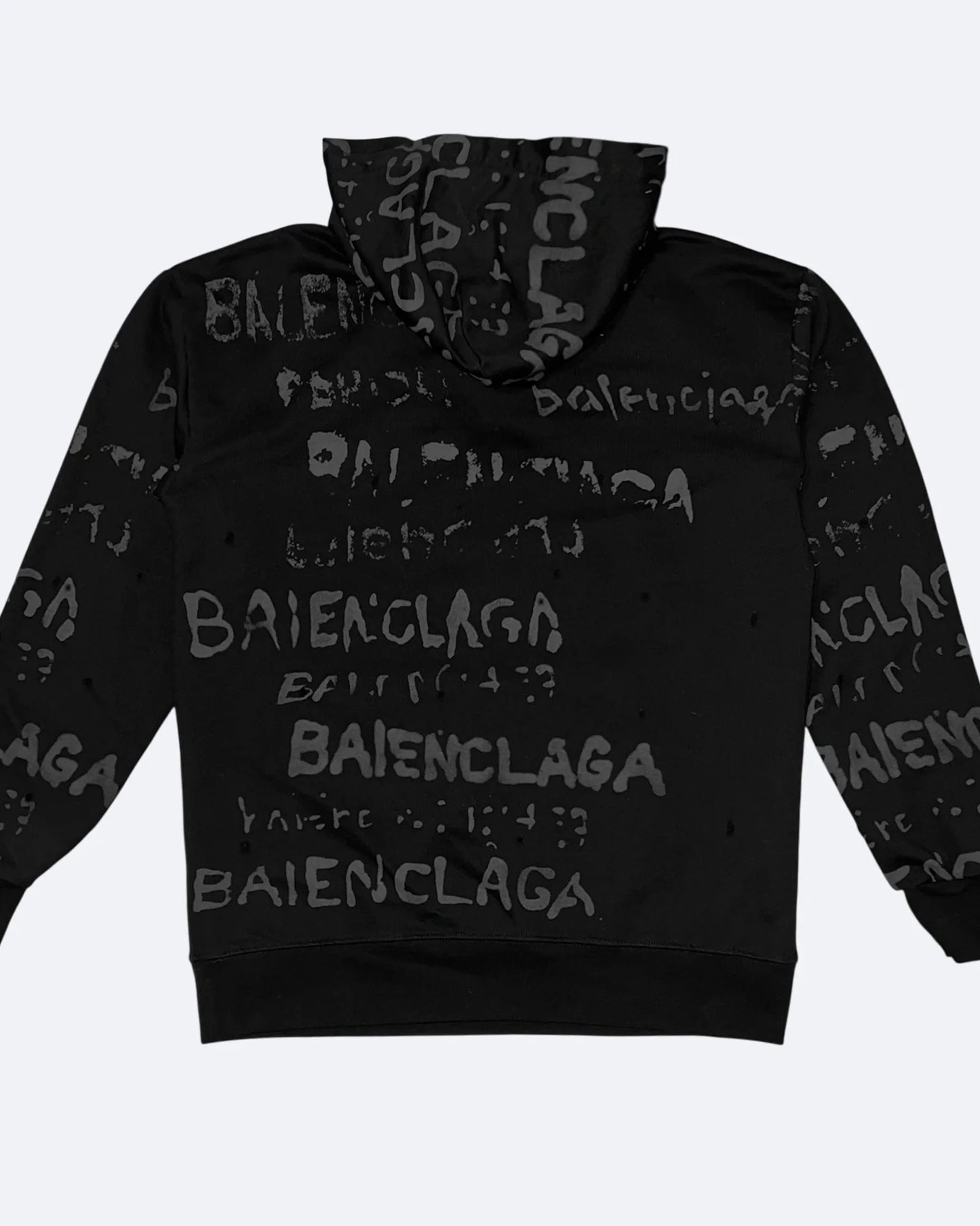 Balenciaga - Shadow Script Hoodie - Black