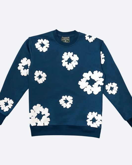 Denim Tears - Cotton Wreath Sweatshirt - Blue
