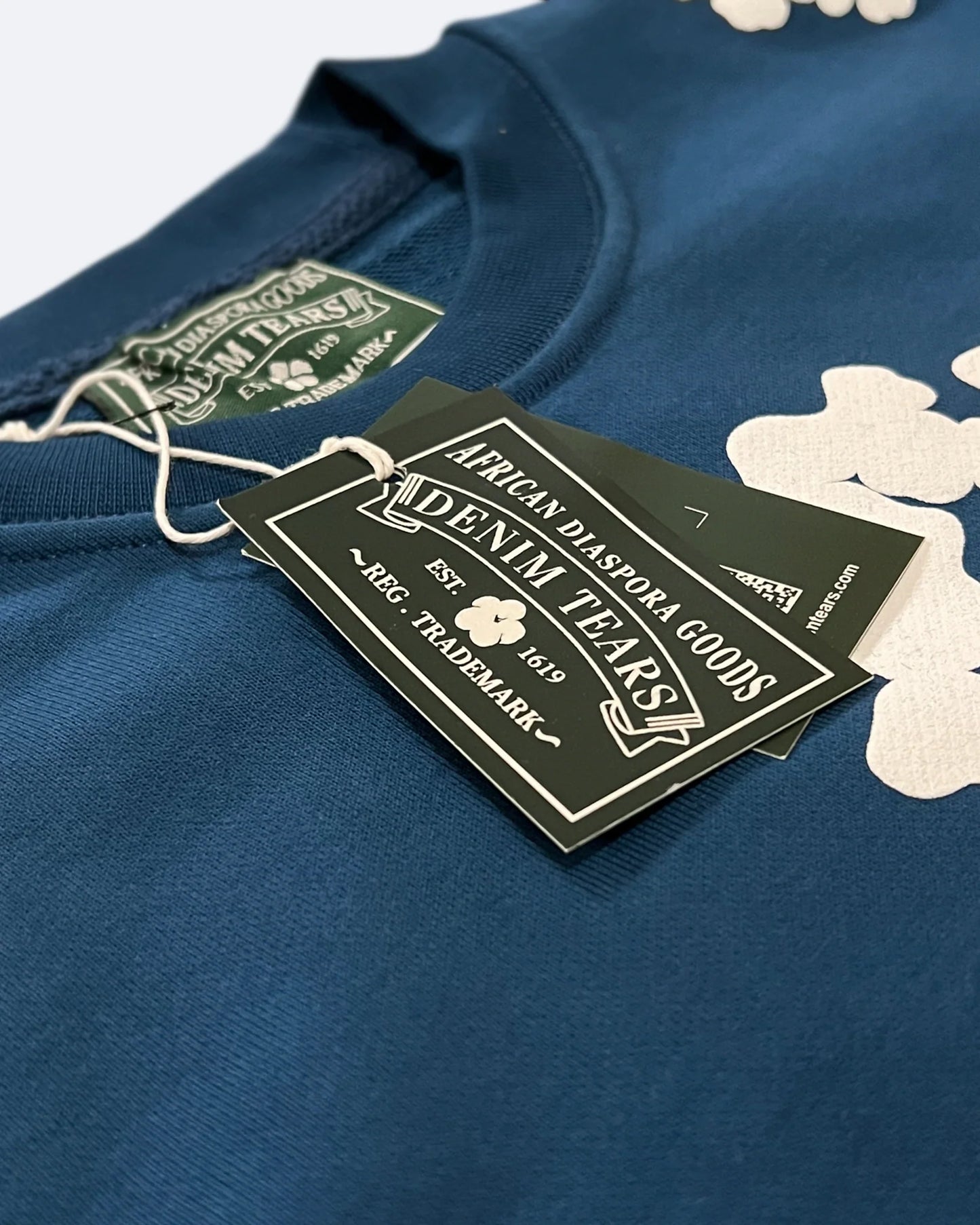 Denim Tears - Cotton Wreath Sweatshirt - Blue