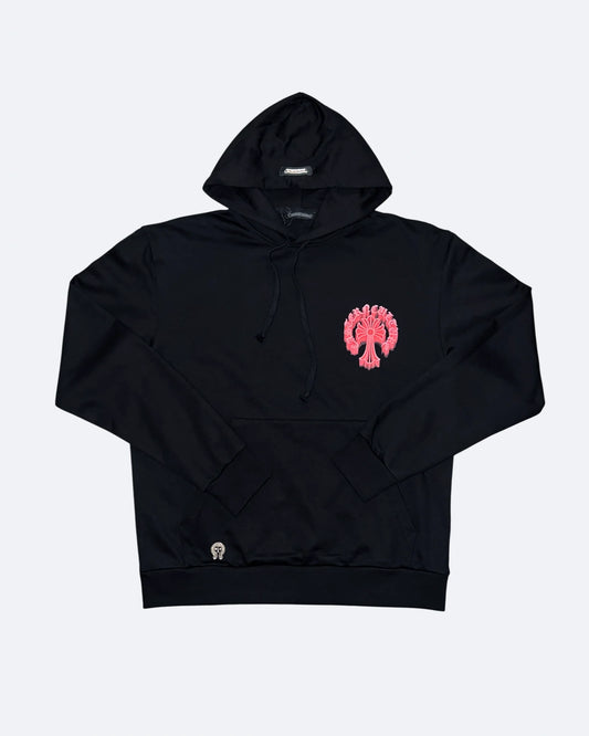 Chrome Hearts - Traced Logo Red Hoodie - Black
