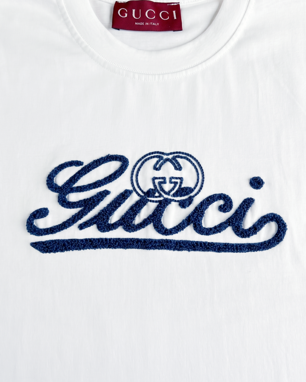 Gucci - Cursive Soft Logo T-Shirt - White