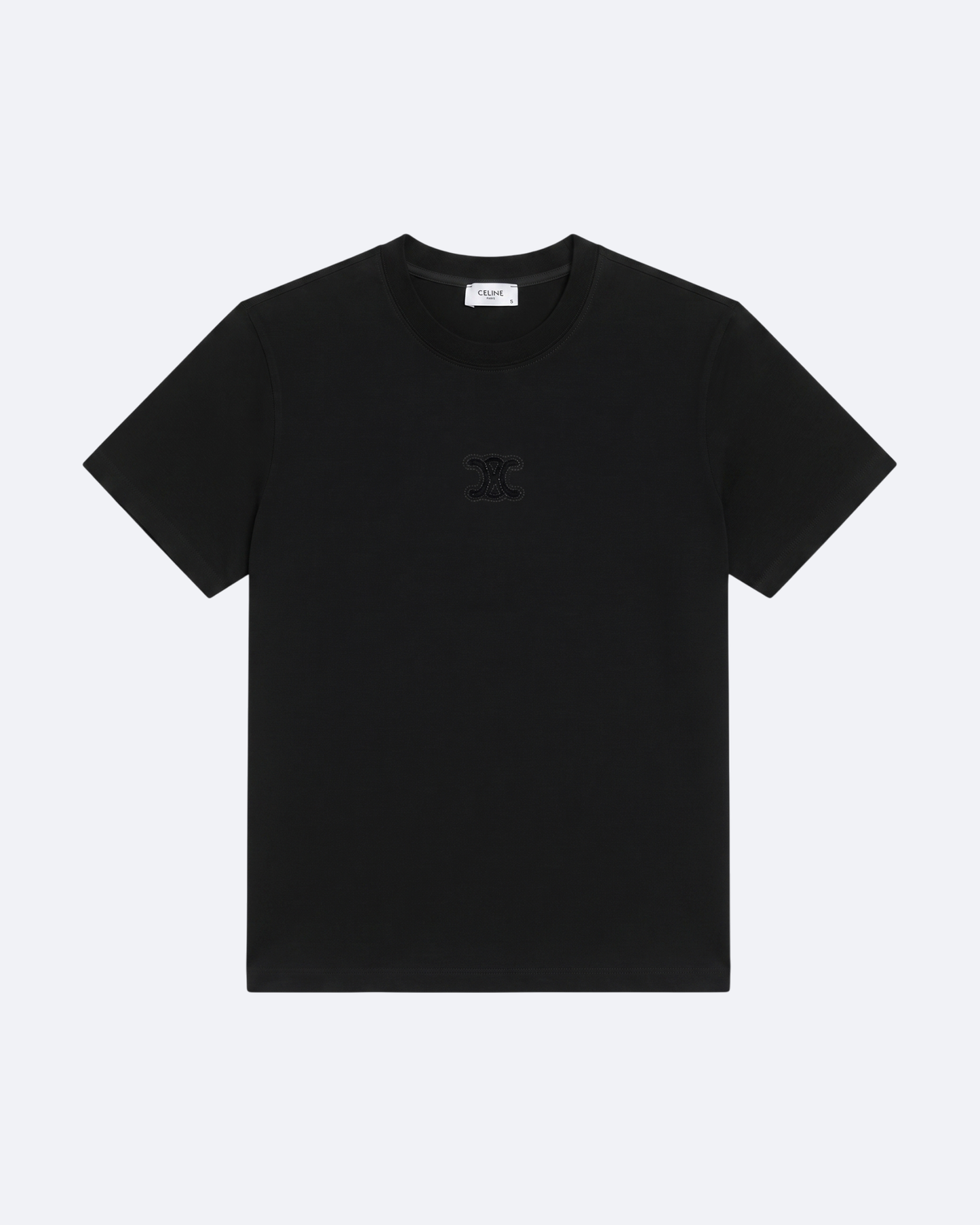 Celine - Applique Logo T-Shirt - Black