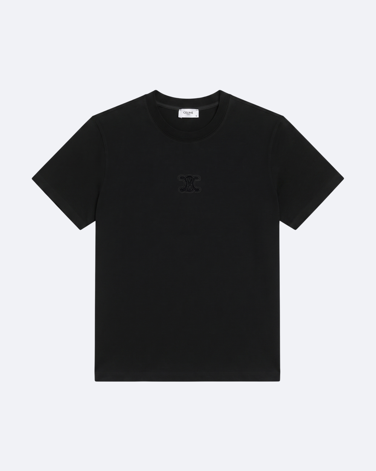 Celine - Applique Logo T-Shirt - Black