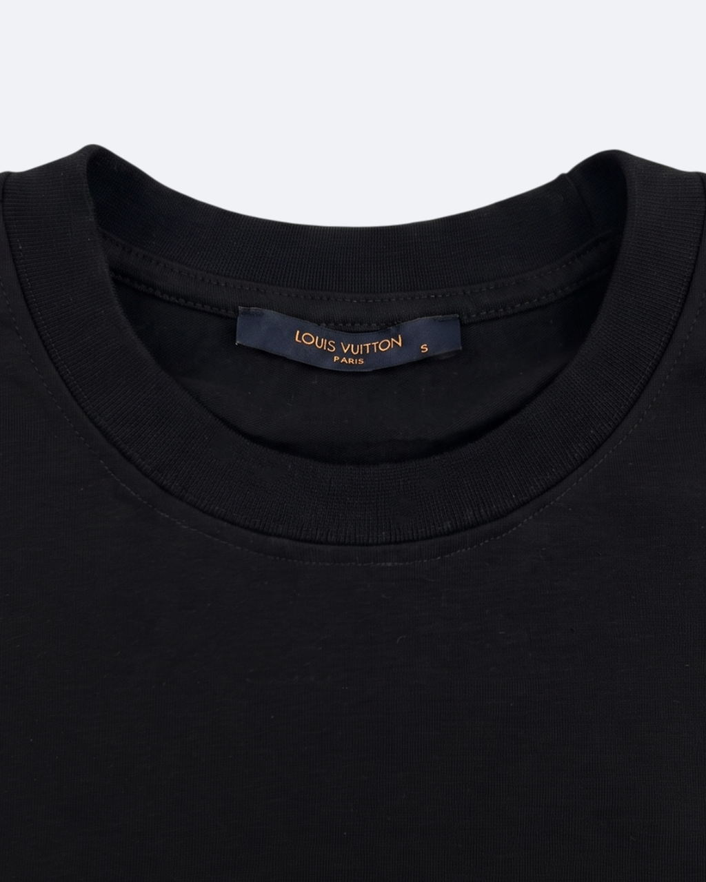 LVTN - Blue Monogram Embroidery T-Shirt - Black