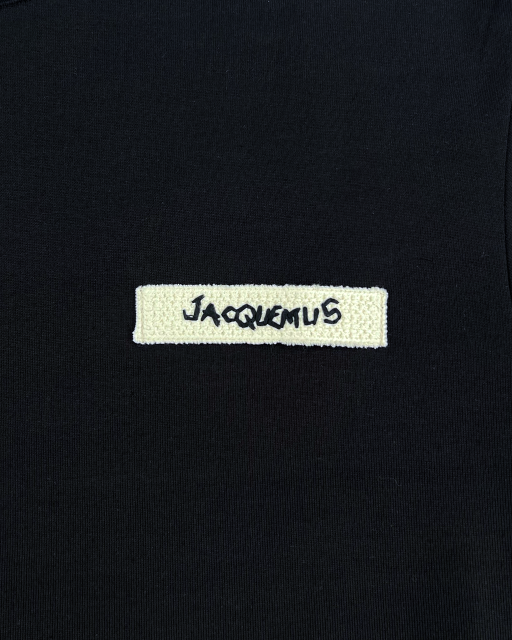 Jacquemus - Woven Label T-Shirt - Black