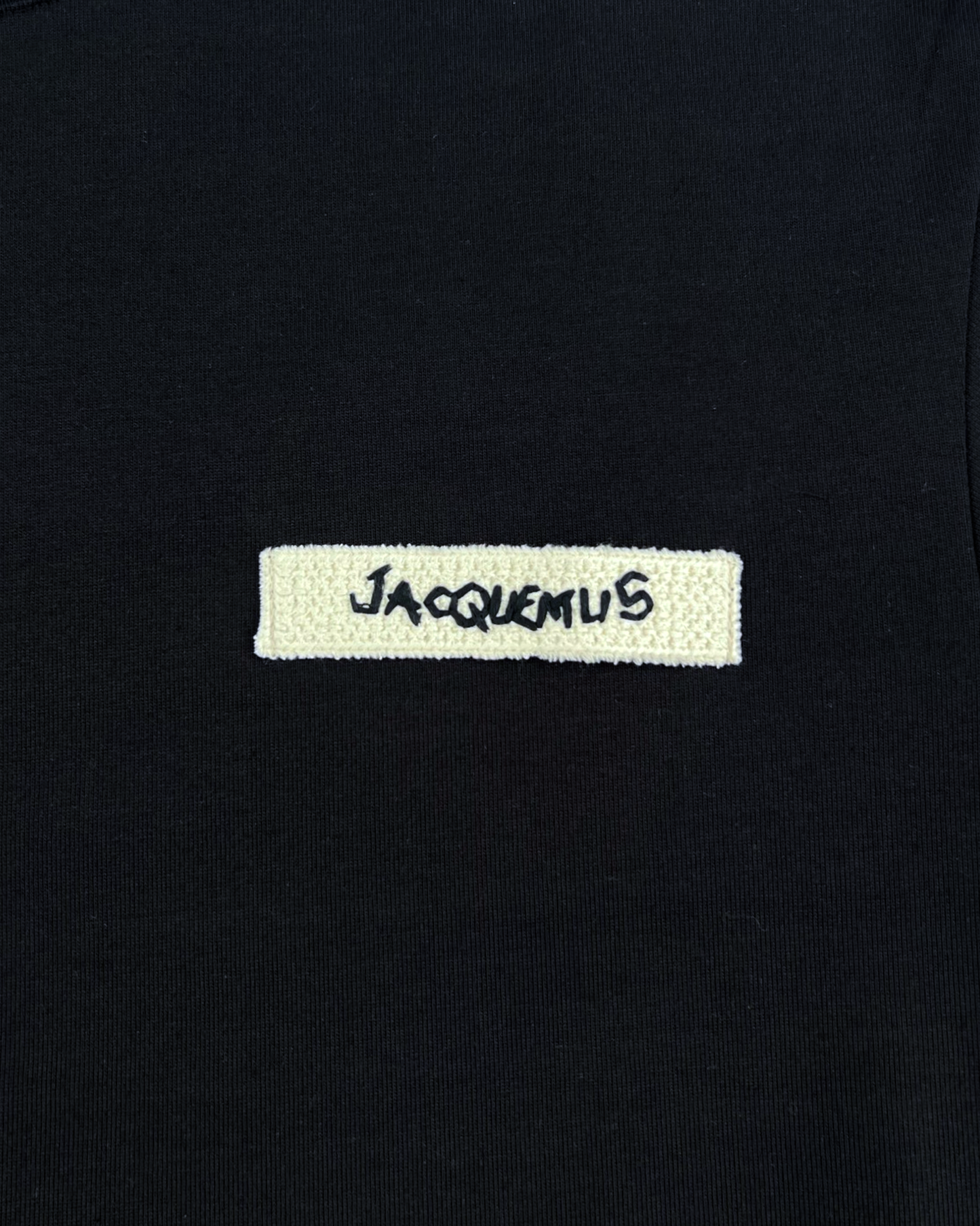 Jacquemus - Woven Label T-Shirt - Black