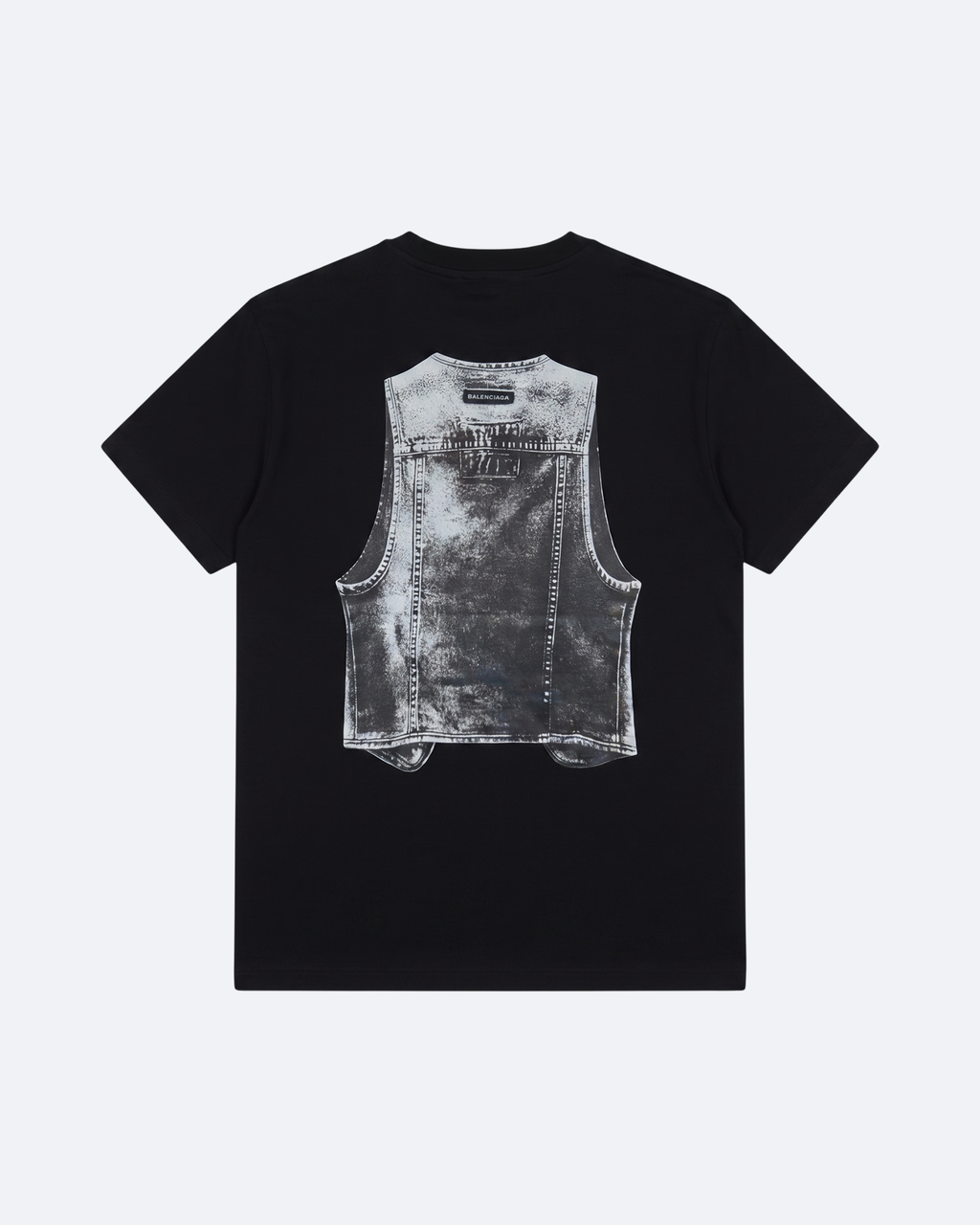 Balenciaga - Denim Vest T-Shirt - Black