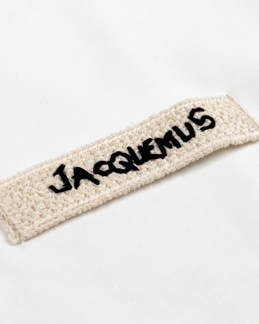 Jacquemus - Woven Label T-Shirt - White