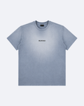 Balenciaga - Classic Logo Distressed T-Shirt - Light Blue