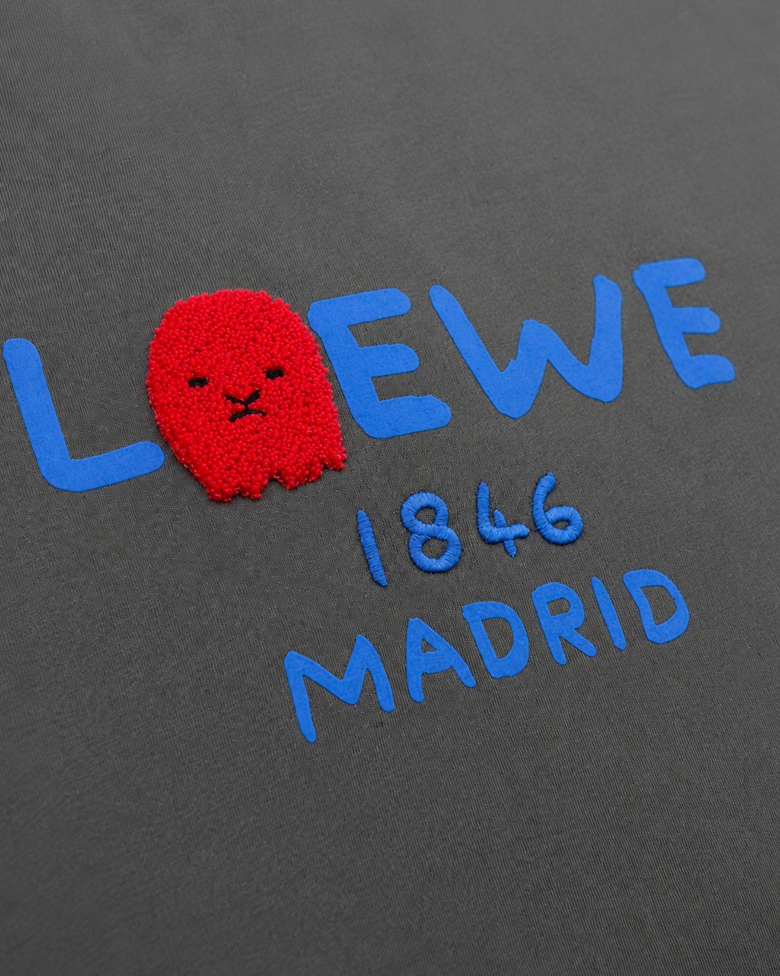 Loewe - Lion Head Logo T-Shirt - Gray
