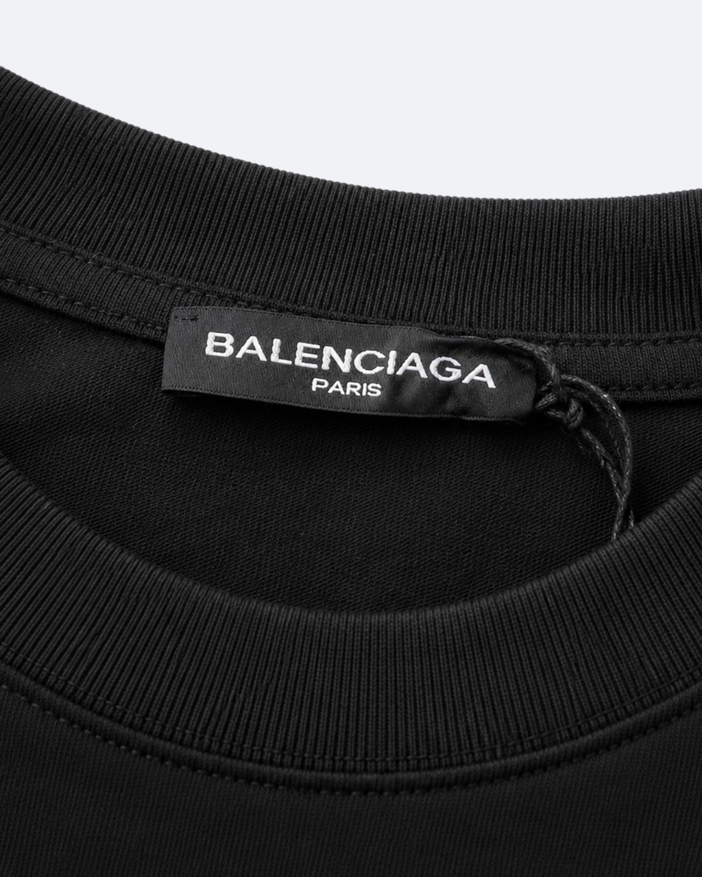 Balenciaga - Pink Brush Logo T-Shirt - Black