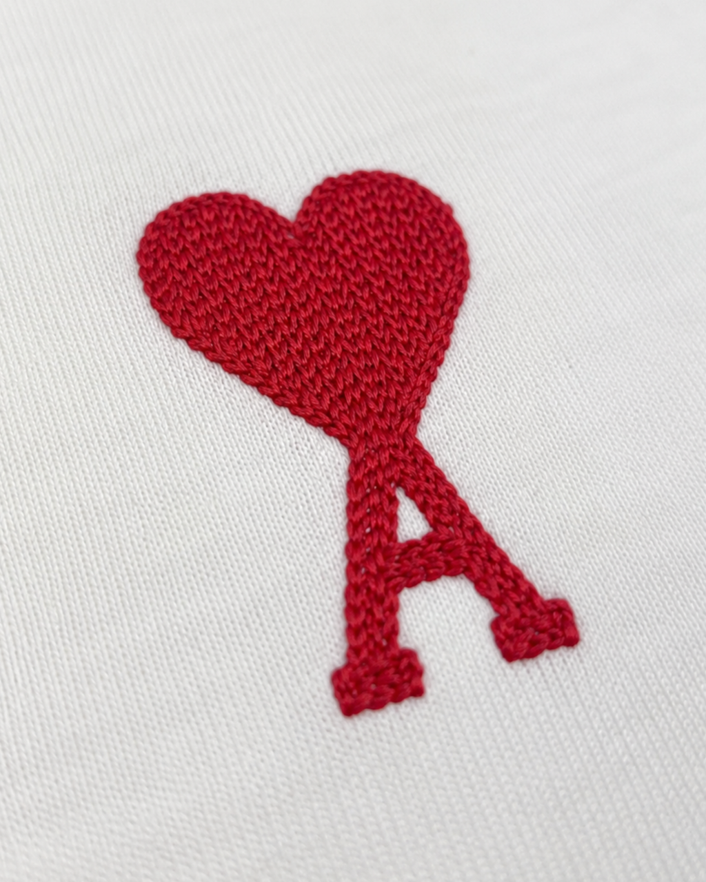 AMI - Logo Embroidery T-Shirt - White