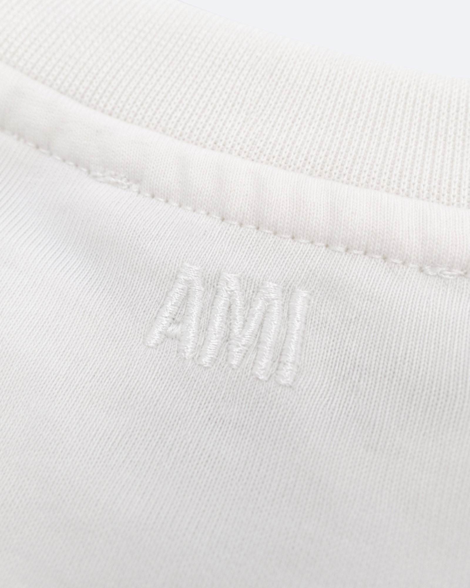 AMI - Logo Embroidery T-Shirt - White