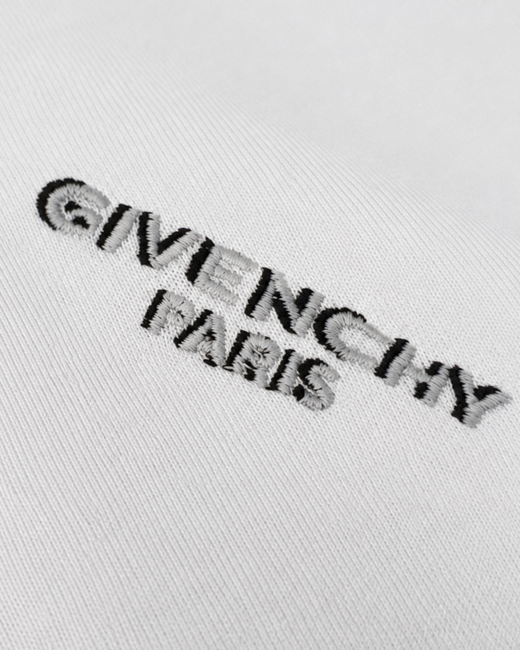 Givenchy - Tilted Logo Embroidery T-Shirt - White