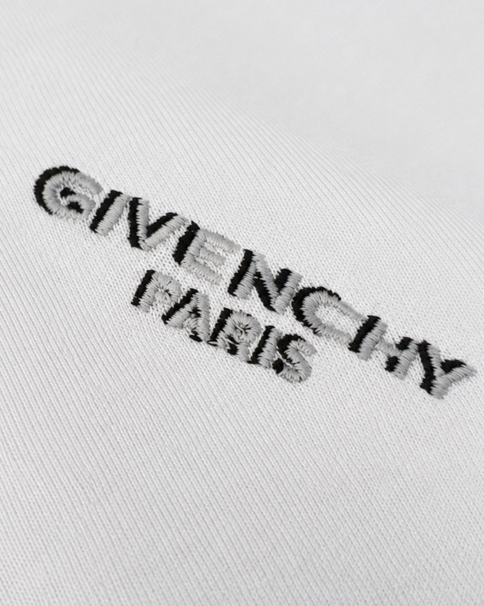 Givenchy - Tilted Logo Embroidery T-Shirt - White