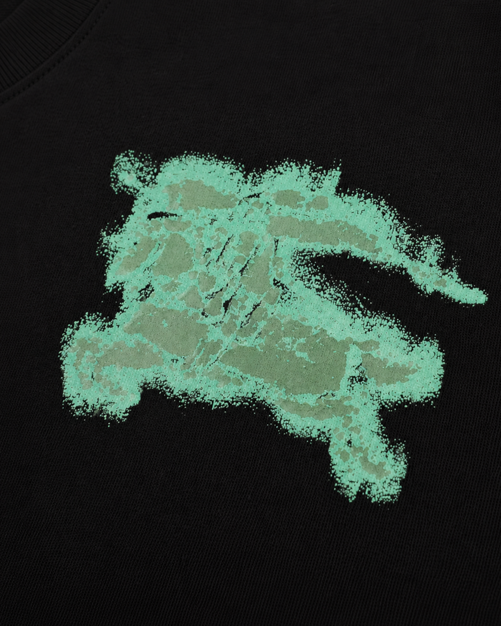 Burberry - Ghost Rider Logo T-Shirt - Black