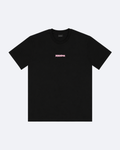Balenciaga - Sticky Pink Logo Distressed T-Shirt - Black