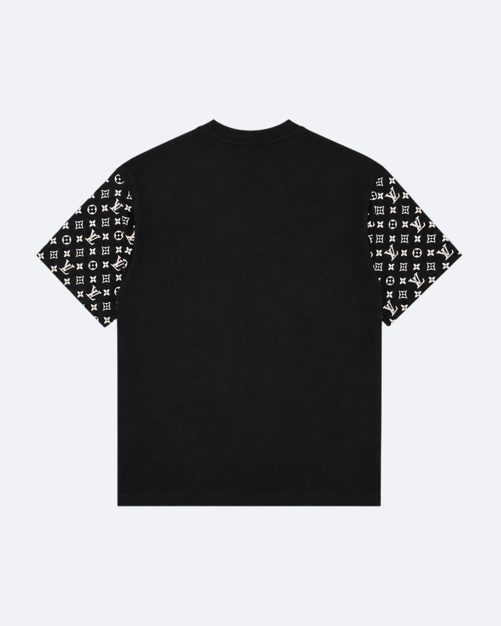 LVTN - Star Pattern Sleeve T-Shirt - Black
