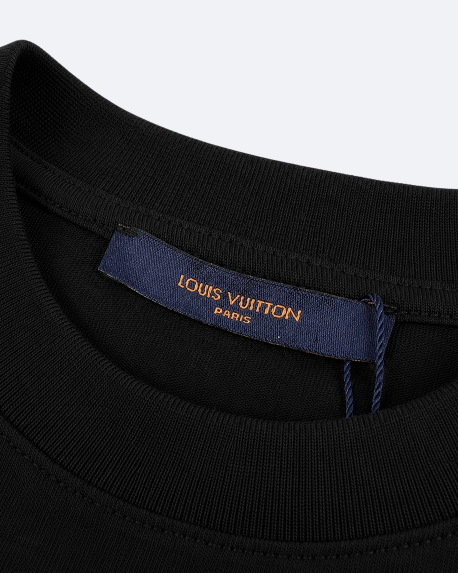 LVTN - Star Pattern Sleeve T-Shirt - Black