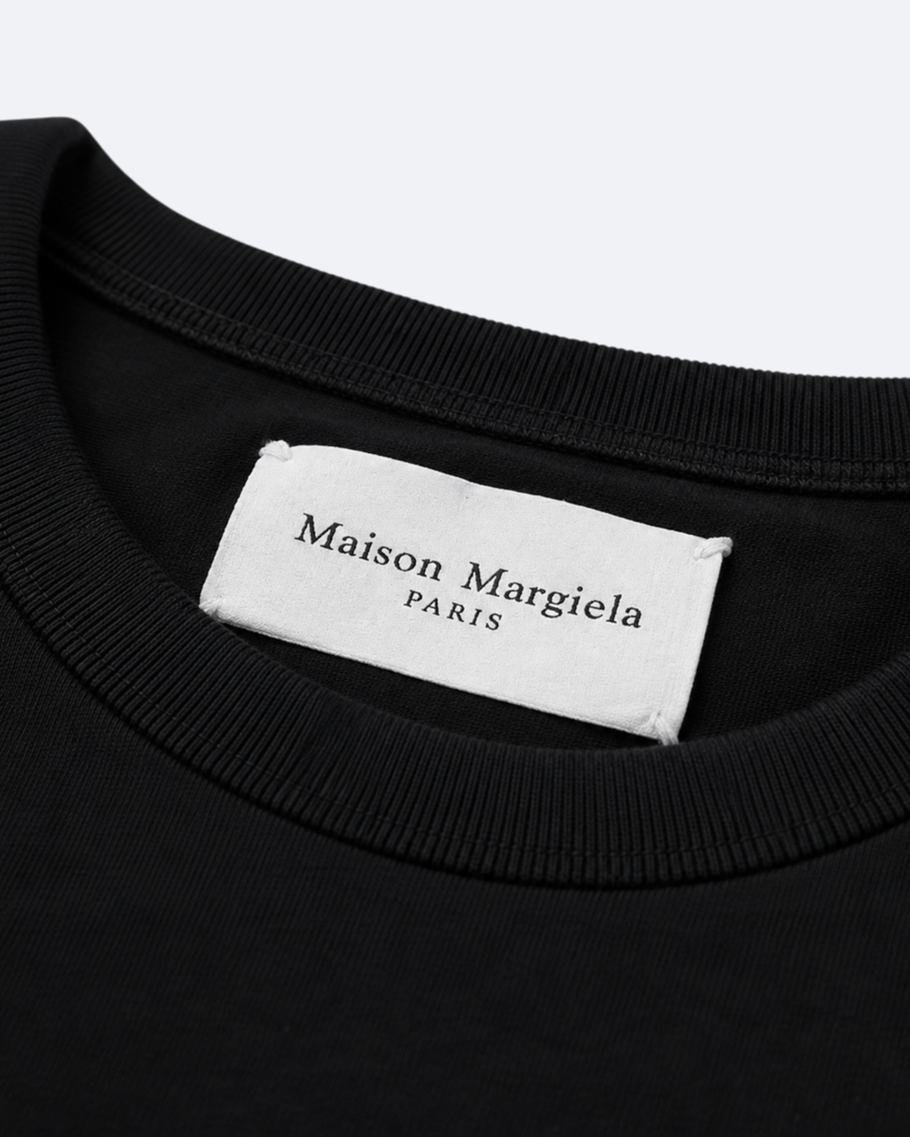 Maison Margiela - Numeric Logo Embossed T-Shirt - Black