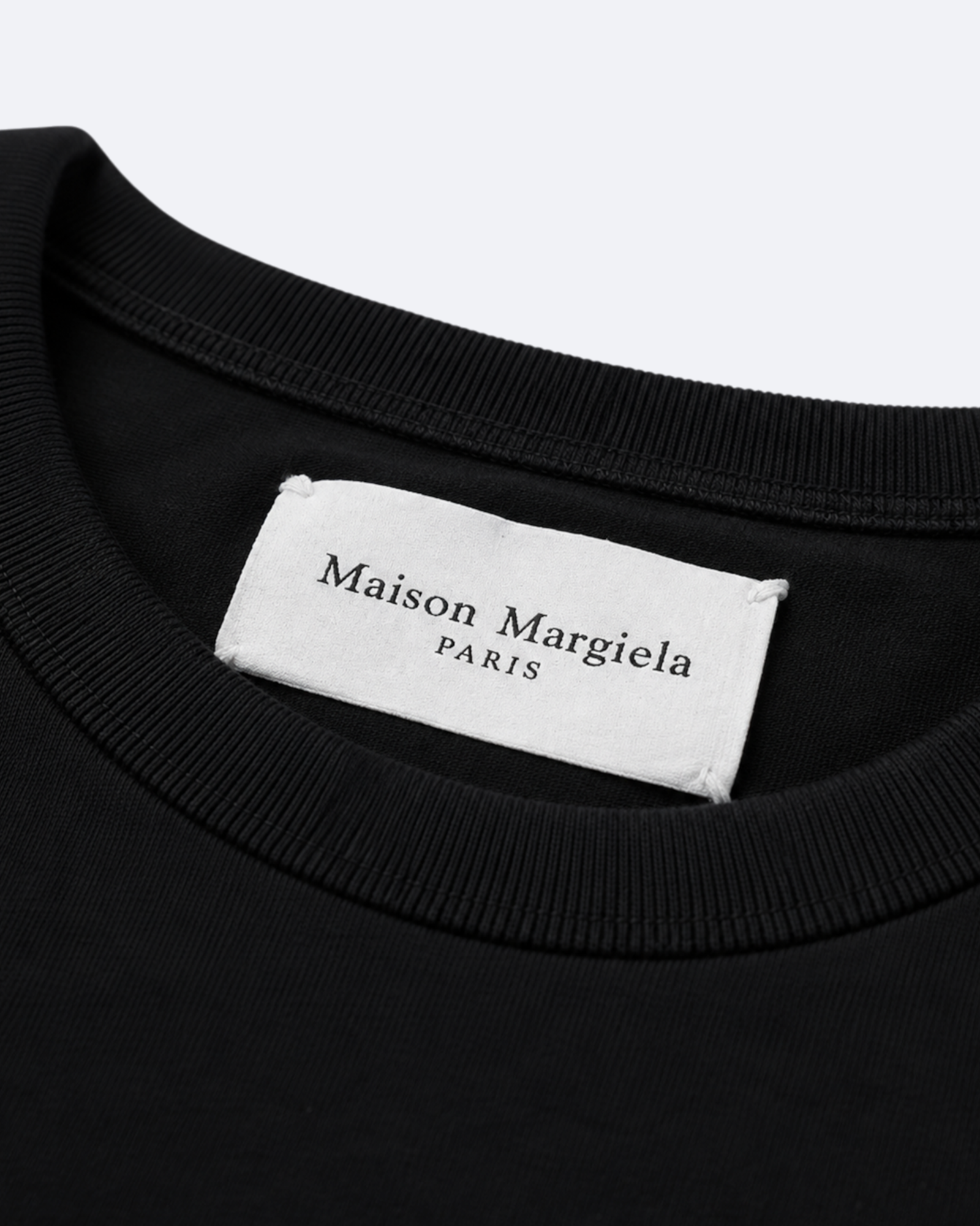 Maison Margiela - Numeric Logo Embossed T-Shirt - Black