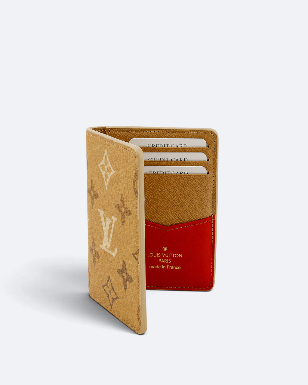 LVTN - Pattern Foldable Cardholder - Beige
