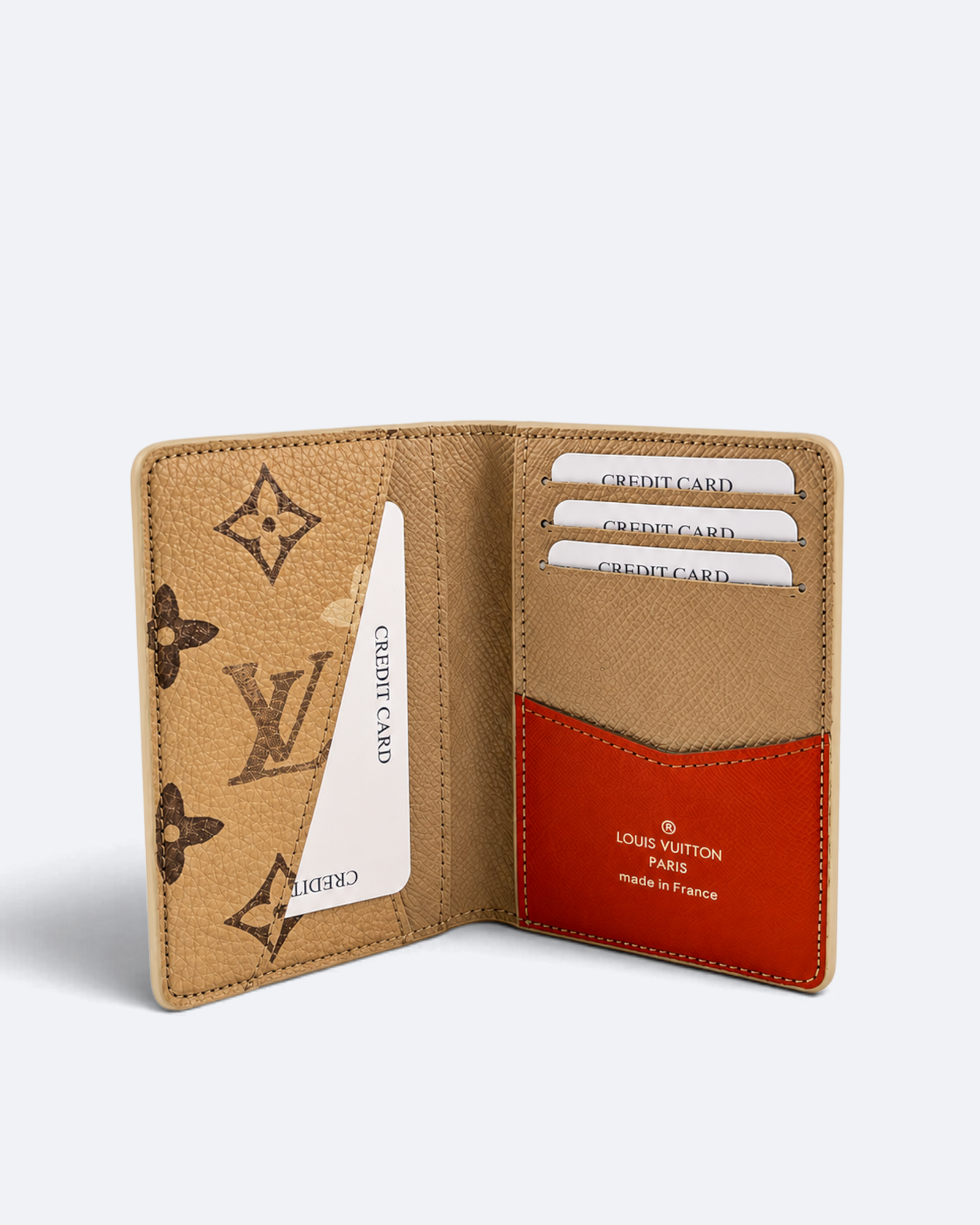 LVTN - Pattern Foldable Cardholder - Beige