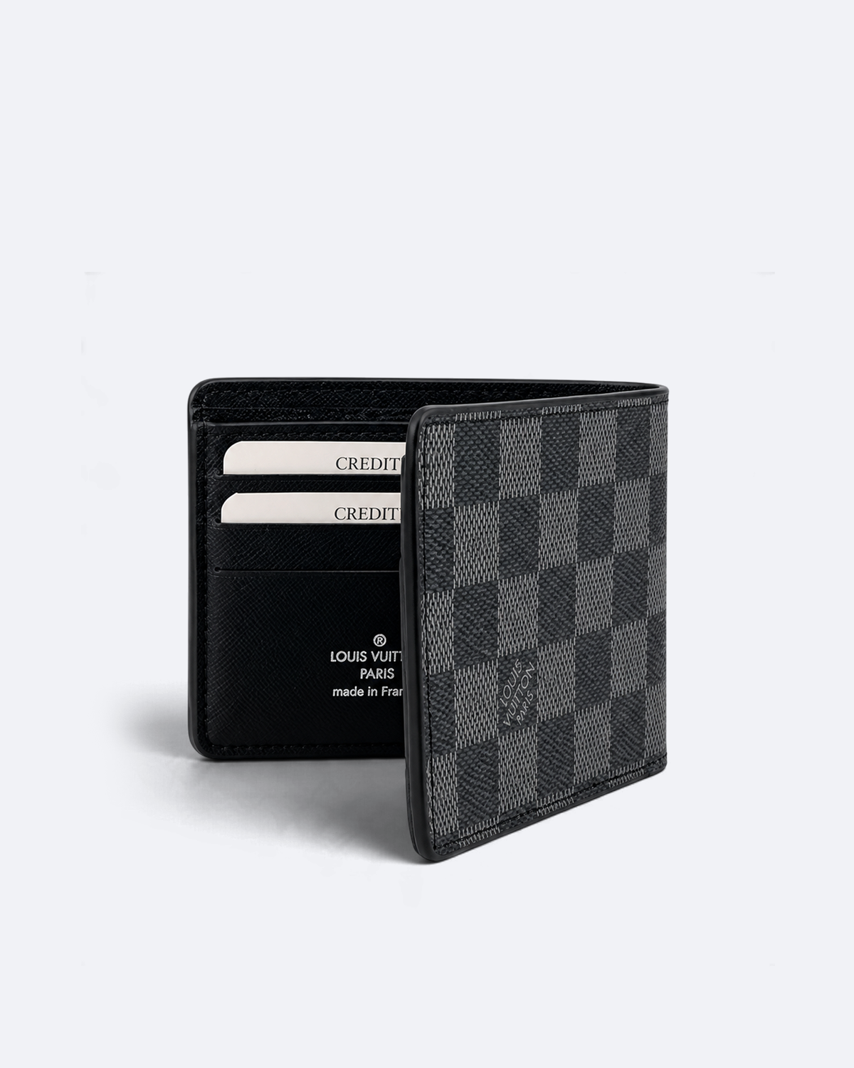 LVTN - Damier Pattern Wallet - Black