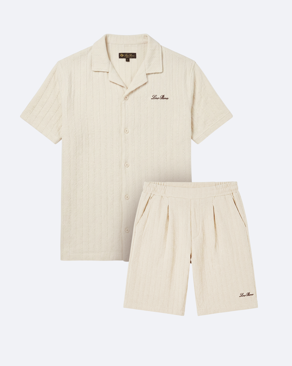 Loro Piana - Striped Summer Set - Cream