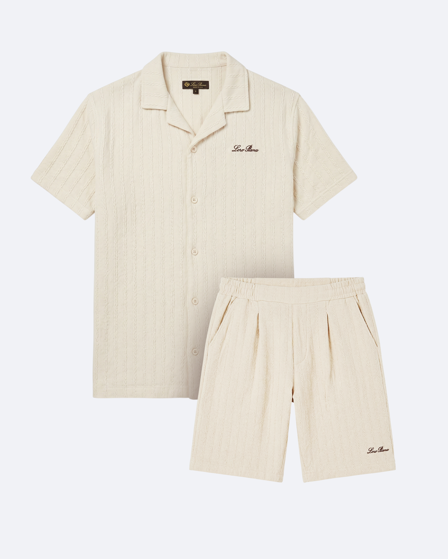 Loro Piana - Striped Summer Set - Cream