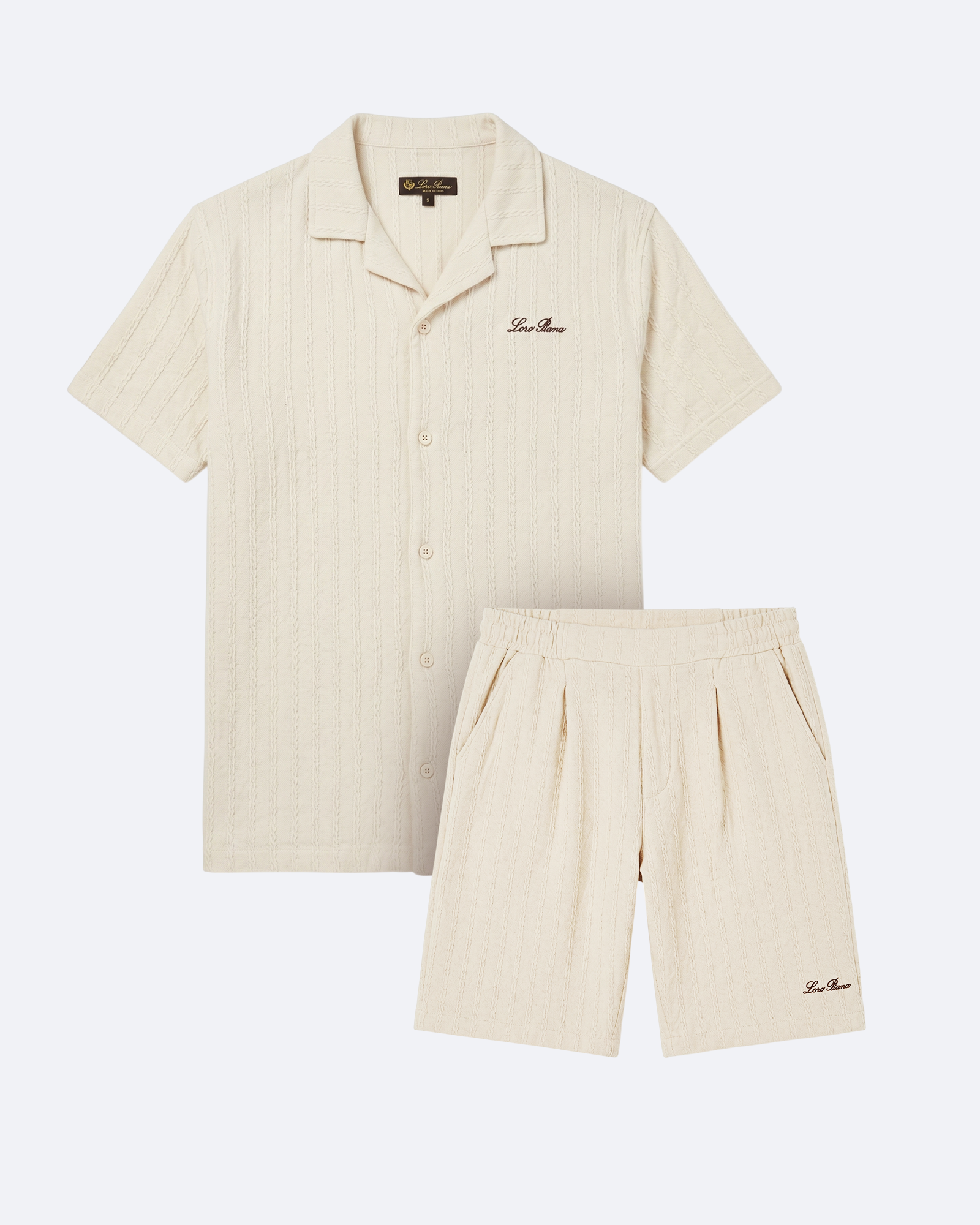 Loro Piana - Striped Summer Set - Cream