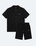 Prada - Plate Logo Shirt Summer Set - Black