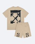 Off-White - Brushed Arrow Summer Set - Beige